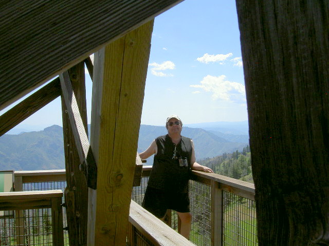 Hat Point Fire Tower overlooking the Snake River